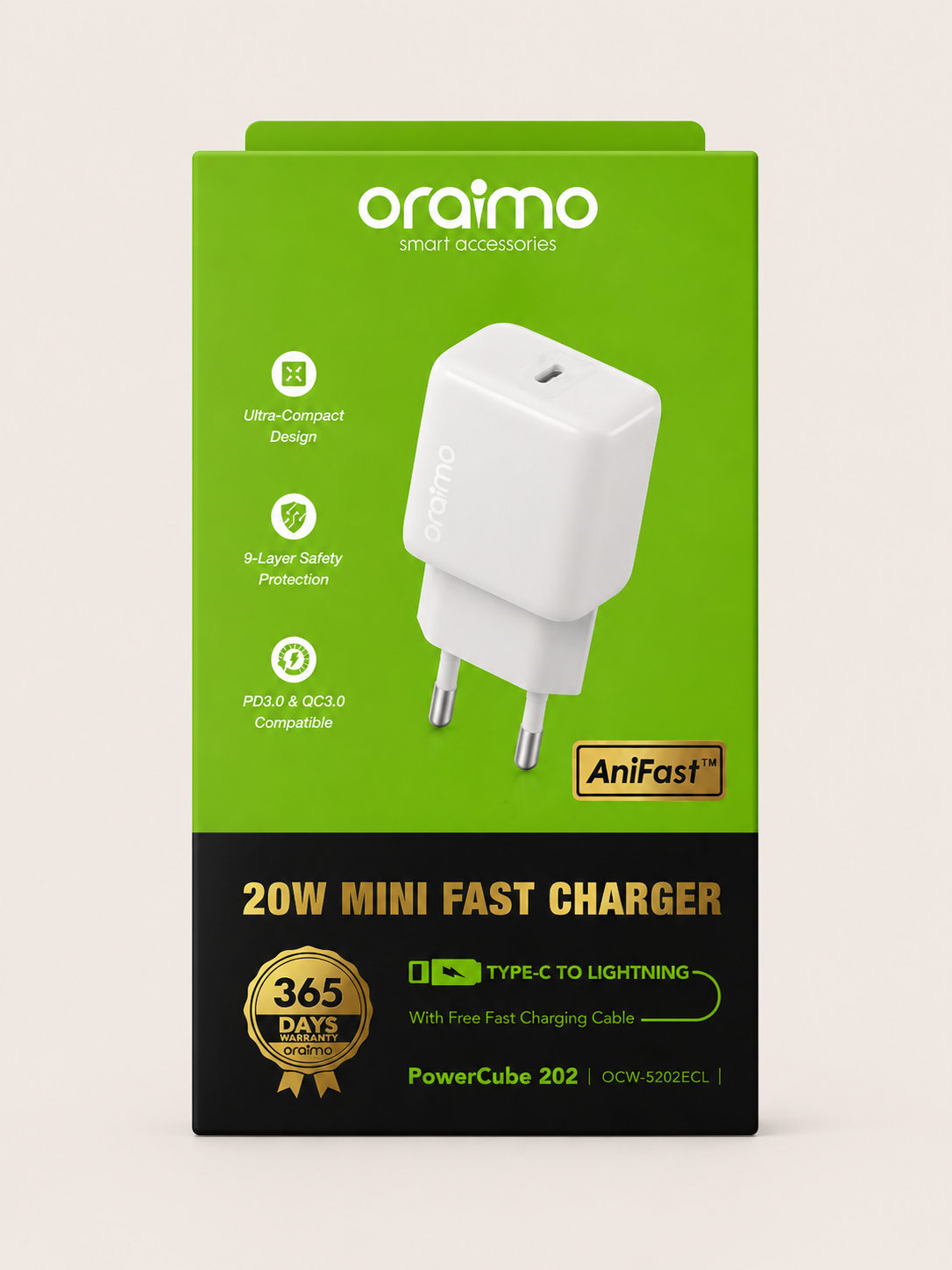 Oraimo chargeur complet (cable lightning)