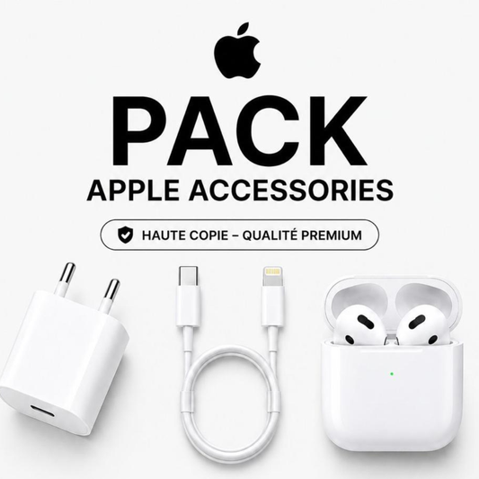 PACK 3 Cable  + Adaptateur + Airpods 2